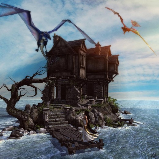Home Sweet Home Featuring Ocean Queen, Mystix, & Dragon Keeper Hair by Arki, as well as  Vyla by Silver.